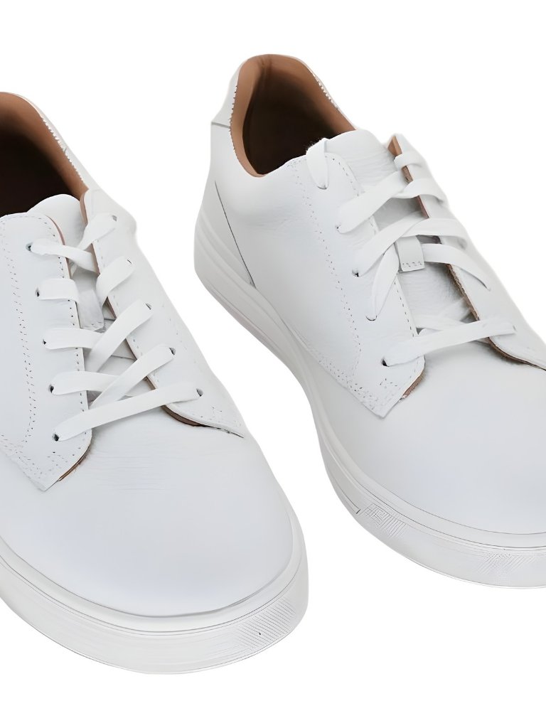 Ted Baker Brentford White Leather Lace-Up Sneakers Men’s Casual Shoe 10m